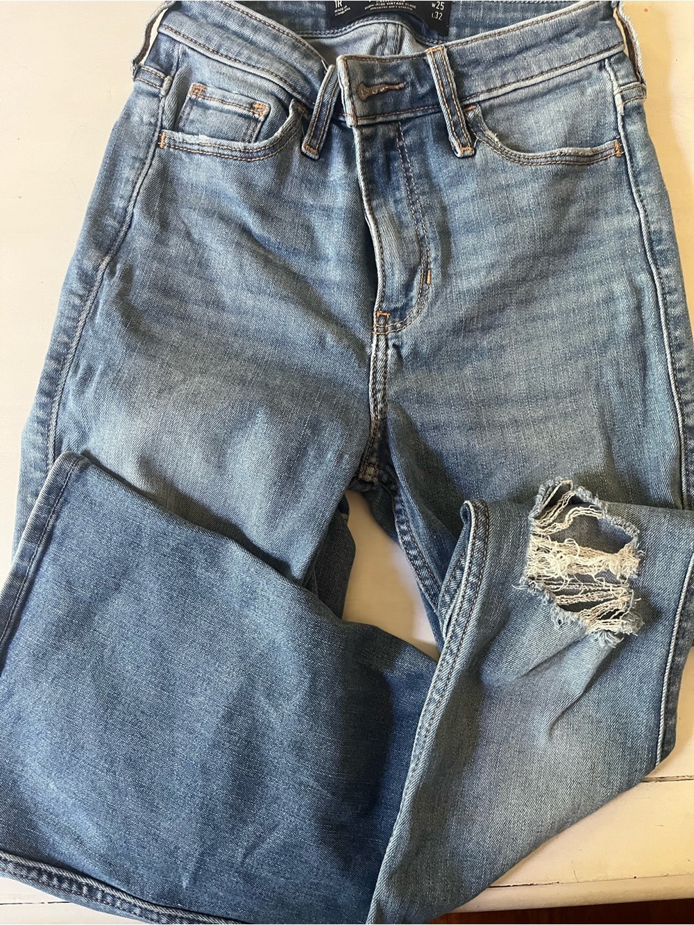 Hollister Light Blue High-Rise Vintage Flare Jeans